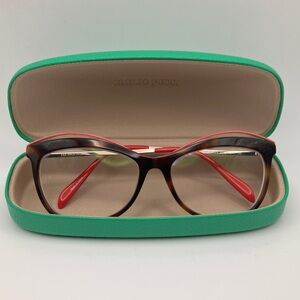 Emilio Pucci EP 5135-3 Tortoiseshell Pink Women Optical Frame Oval Eyewear